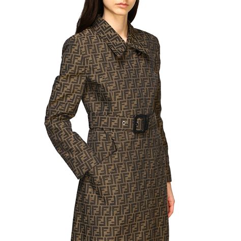 fendi and fur|Fendi women' s trench coats.